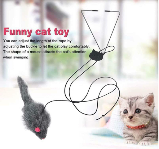 Indoor Bouncing Retractable Interactive Bouncing Cat Toy