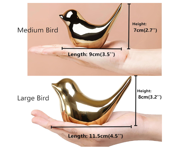 FANTESTICRYAN Gold Bird Statues