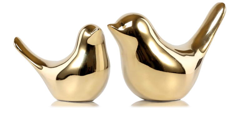 FANTESTICRYAN Gold Bird Statues