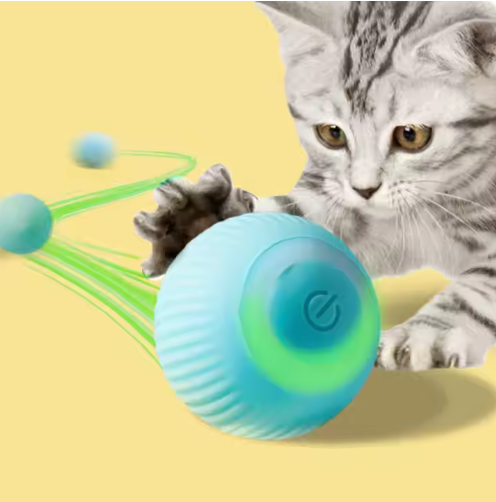 Interactive Smart Cat Toy – Automatic Rolling Ball for Pets