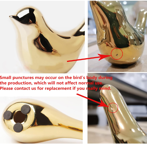 FANTESTICRYAN Gold Bird Statues