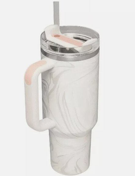 Stanley Quencher H2.0 40oz - Rose Quartz Swirl 40oz in Rose Quartz Swirl